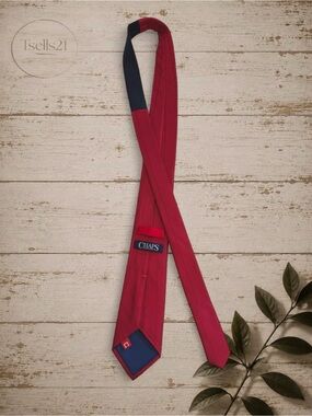 Chaps Vintage Y2K Red Silk Tie